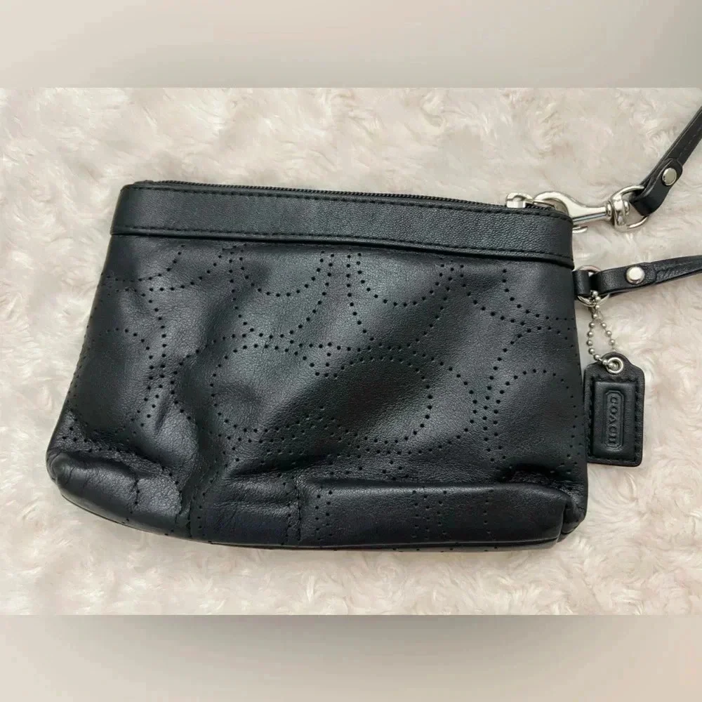 Coach Leather Wristlet